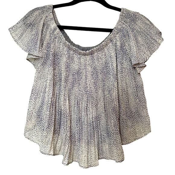 Storee gray specs cropped blouse size XS‎ - Picture 1 of 4
